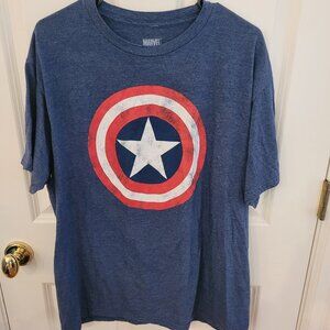 Marvel Captain America Classic Adult Unisex Tshirt.